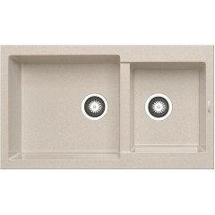 Pyramis Alazia 1 3/4B Ένθετος Νεροχύτης από Συνθετικό Γρανίτη Μ86xΠ50cm Beige 079811911 Pyramis Alazia 1 3/4B Ένθετος Νεροχύτης από Συνθετικό Γρανίτη Μ86xΠ50cm Beige 079811911